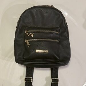 Marc New York Black Backpack with Gold Accents